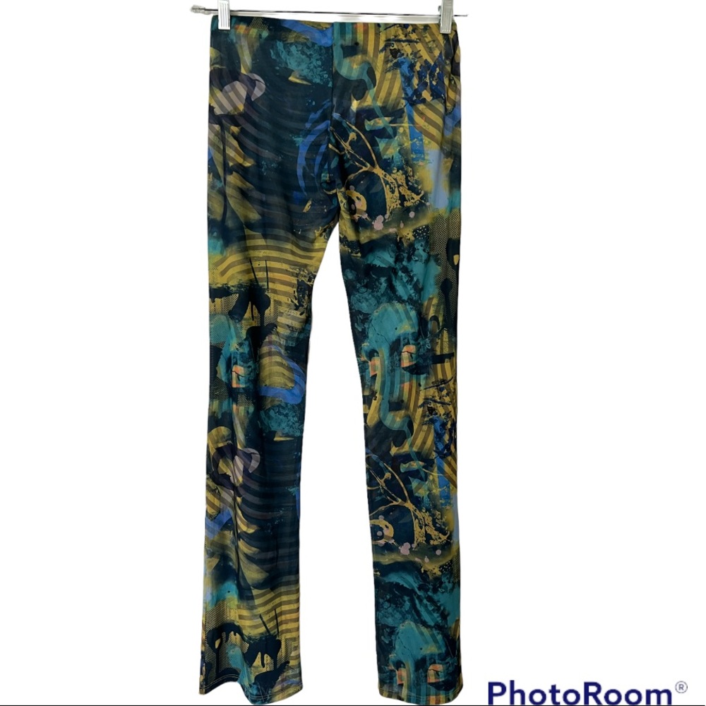 Abstract Burn Print Mesh Bootcut Trouser By Jaden… - image 3